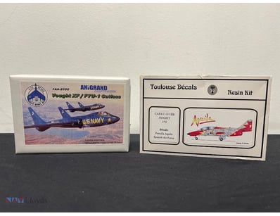 LOT OF 2 VINTAGE AIRCRAFT MODEL KITS - ANIGRAND VO...