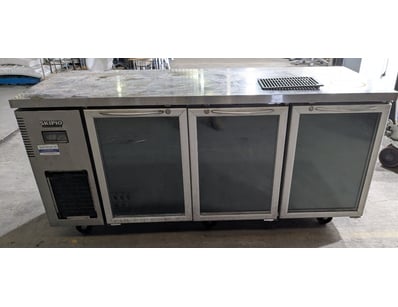 SKIPIO 3-Door Stainless Steel Underbar Refrigerato...
