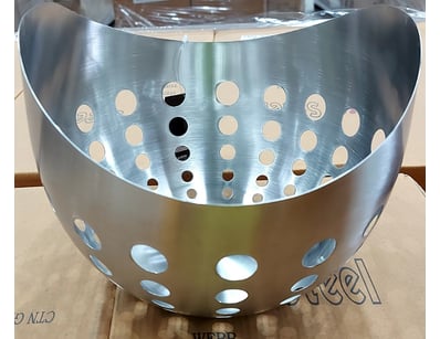 BOX LOT - QTY - 12 Webb Tuff steel 23cm Fruit Bowl...