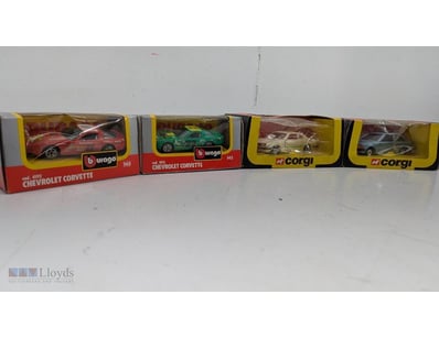 VINTAGE DIE-CAST MODEL CAR COLLECTION - BURAGO AND...