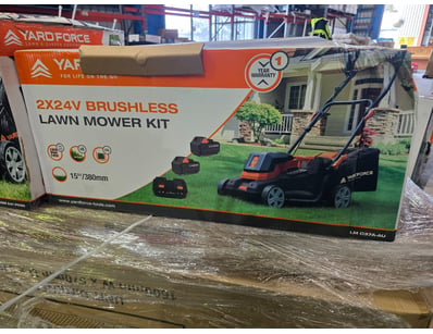 YardForce 2X24V Brushless Lawnmower Kit 15"
Note: ...