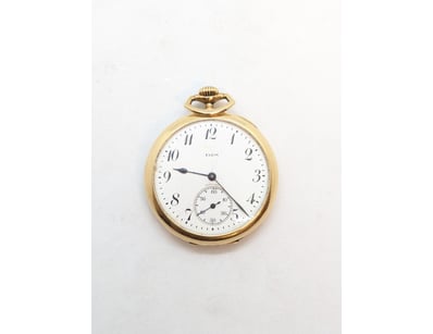 ELGIN OPEN FACE POCKET WATCH

Note: Working Cond...
