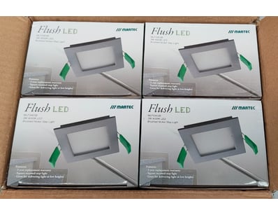 RRP $435.60 BULK LOT - QTY x12 Martec Flush LED 3W...