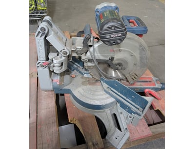 Bosch compound mitre saw with sliding mechanism, f...