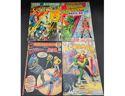 VINTAGE DC COMIC LOT – SUPERMAN / BATMAN / AQUAMAN...