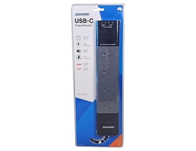 Jackson 4 X USB ( 2xUSB-A, 2x USB-C ) 4 outlet Pow...
