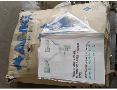Lot of Duel Monitor Arms - Brand: Humanscale M21- ...
