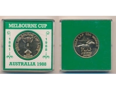 AUSTRALIA: 1988 MELBOURNE CUP / 1930 PHAR LAP MEDA...