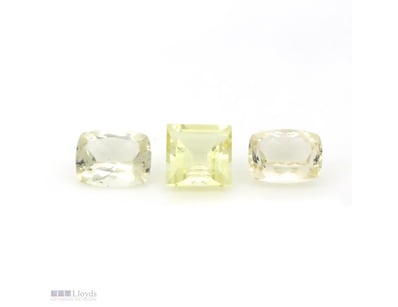 6.41CT TSW X 3, NATURAL BERYL HELIODOR     

Recta...