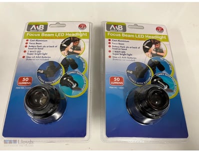 2 X Focus Beam Headlamp, Cast Aluminium Body, Focu...