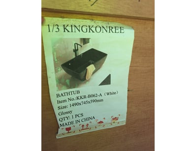 Kingkonree Bathroom Collection Including A Bathtub...