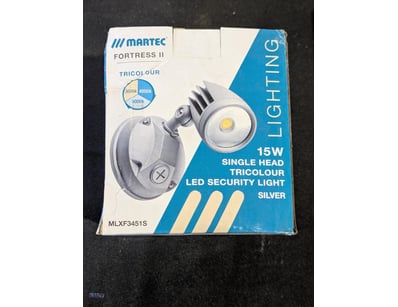 RRP $89.70 Martec Fortress II 15W Tricolour LED Si...