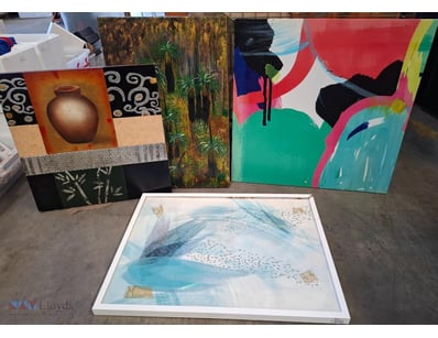 UNKNOWN ARTIST

Four Various Art Frames Includes A...