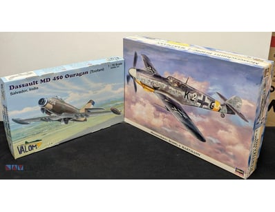 WWII AIRCRAFT MODEL KIT - DASSAULT MD 450 OURAGAN ...
