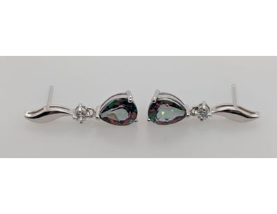 SILVER, CZ AND MYSTIC TOPAZ EARRINGS


583010+1...