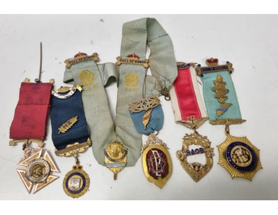 COLLECTION OF VINTAGE MASONIC AND FRATERNAL ORDER ...