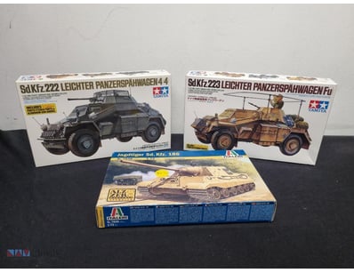 GERMAN WWII MILITARY VEHICLE MODEL KIT COLLECTION ...