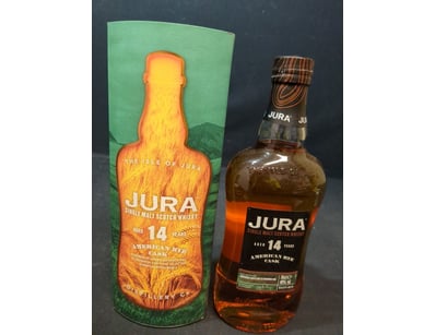 Jura 14 Year Old Single Malt Scotch Whisky, Americ...
