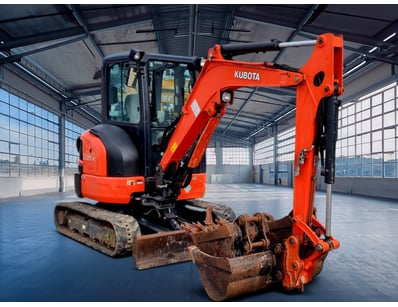 <b>2015 Kubota U35-4 Compact Excavator - Orange - ...