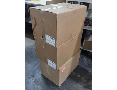 Homewares, 3 boxes including The Beatles singles r...