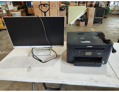 Lenovo L27i-40 Monitor with Epson WorkForce Pro WF...