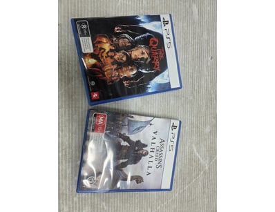 Lot of 2 PlayStation 5 games in original blue case...