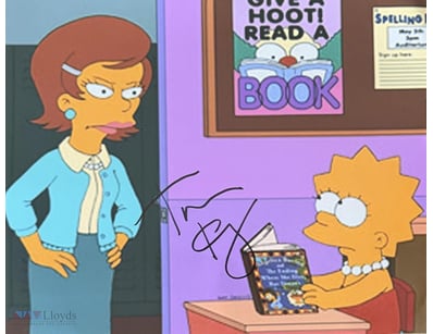 TINA FEY SIGNED SIMPSONS PHOTO 

Tina Fey Personal...
