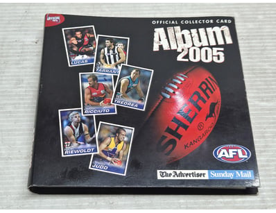 AFL 2005 official collectors card album

