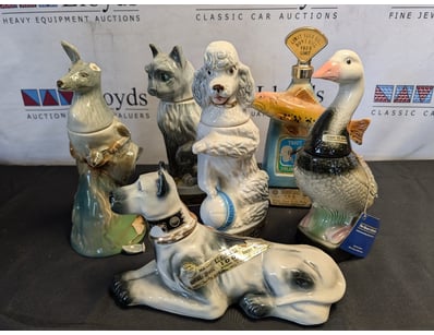 COLLECTION OF JIM BEAM CERAMIC WHISKY DECANTERS
...