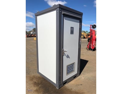 Unused Single Cubicle Toilet Block, with sink, Toi...