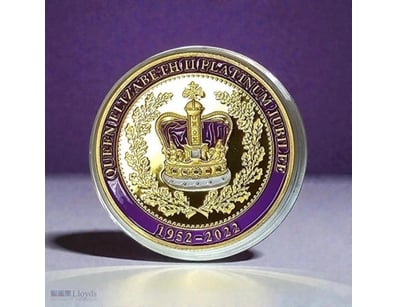 2022 QUEEN ELIZABETH 24K GOLD FINISH PLATINUM JUBI...