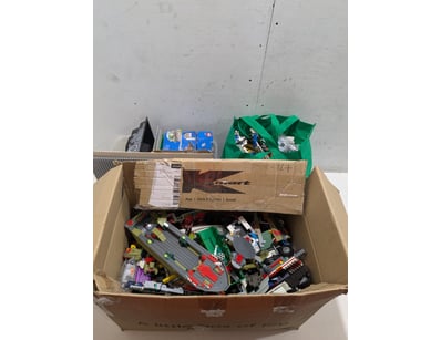 Large collection of LEGO bricks and components hou...