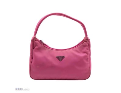 PRADA PINK RE-NYLON TESSUTO HOBO BAG

Exterior Mat...