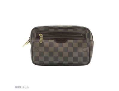 LOUIS VUITTON DAMIER EBENE POCHETTE BILLETS MACAO ...