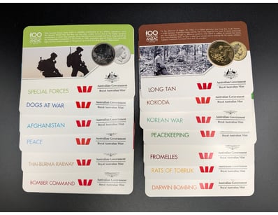 100 YEARS OF ANZAC COMMEMORATIVE COIN COLLECTION 2...