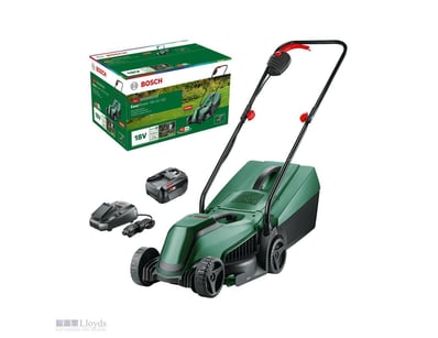 RRP $339 Bosch 18V Cordless Lawn Mower with 1 x 4....