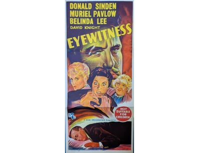 EYEWITNESS (1950) ORIGINAL DAYBILL POSTER - RANK O...