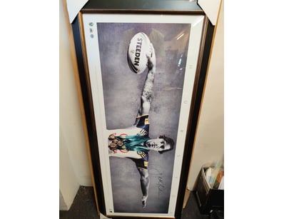 SIGNED STEEDEN JONATHAN THURSTON MEMORABILIA FRAME...