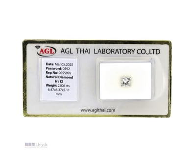 2.008CT CERTIFIED, NATURAL DIAMOND     

Princess ...