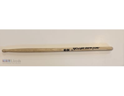 SIMON WRIGHT SIGNED AC/DC DRUMSTICK 

A Ac/Dc Drum...