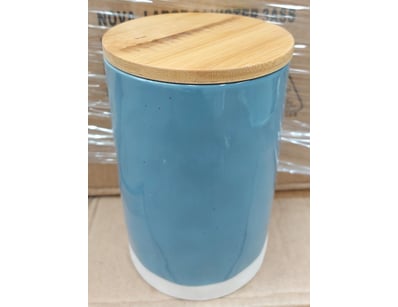 BOX LOT-QTY 12 x  Nova Large Canister with Bamboo ...