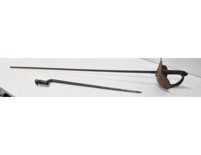 ANTIQUE IRON RAPIER SWORD WITH BASKET HILT

A Fi...