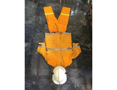 Firefighting Gear - 2 Helmets, 3 Jackets, 3 Trouse...