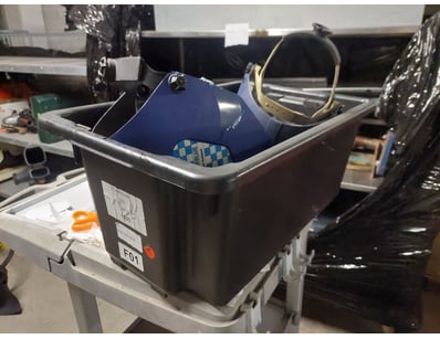 Welding equipment lot comprising portable welding ...