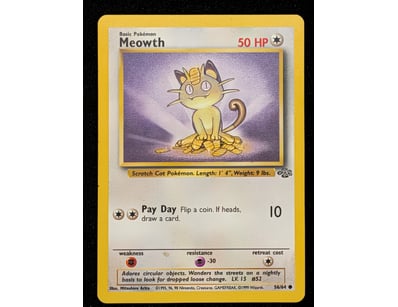 MEOWTH POKÉMON TRADING CARD - BASE SET #56/64

5...