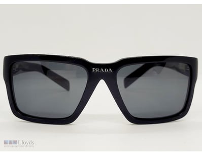 PRADA LOGO BLACK SUNGLASSES SPR09Y, RRP $720

Prad...