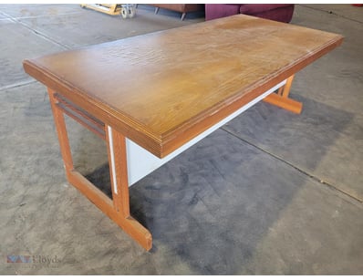 Wooden Desk - Brown. Used Condition.