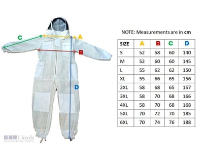 8Pcs, 3-Layer Ventilated Beekeeping Suit With Fenc...