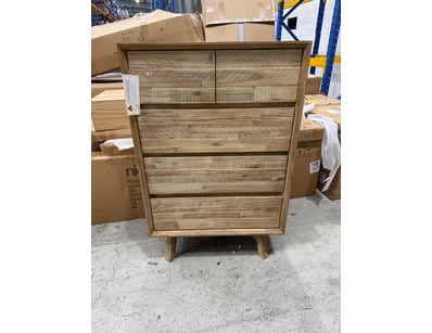 Mid-century modern style timber chest of drawers f...