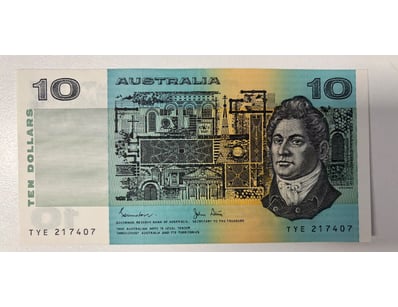 AUSTRALIAN $10 BANKNOTE, R308 (F)

CV: $55

Co...